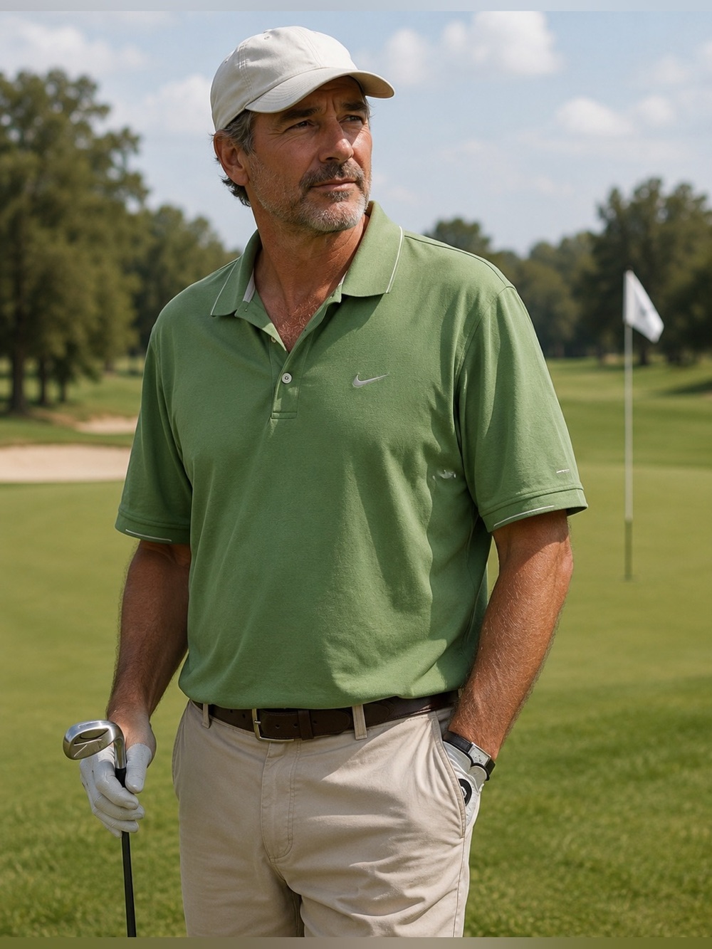 Nike golf polo green